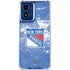 NHL New York Rangers Frozen Moto G 5G (2024) Clear Case